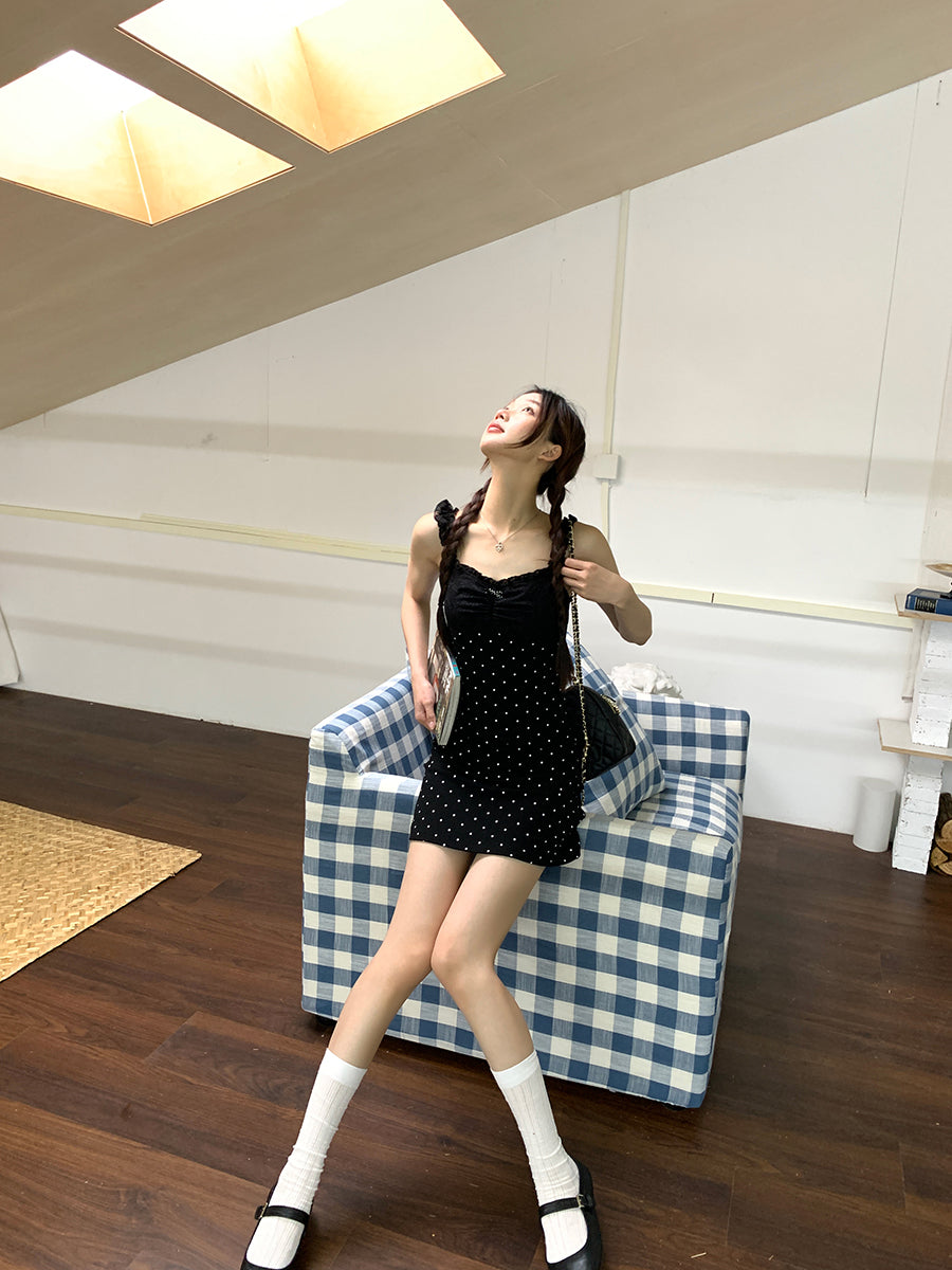 Black Polka Dot Dress