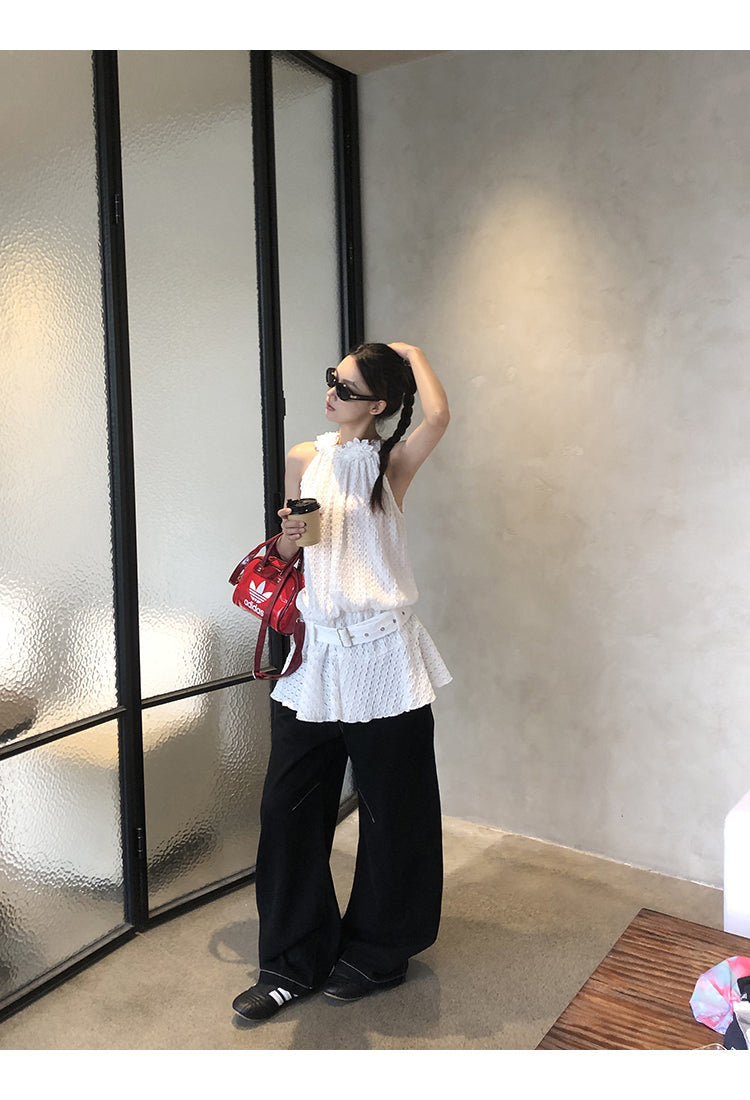 Jia Floral Pattern Belt Dress