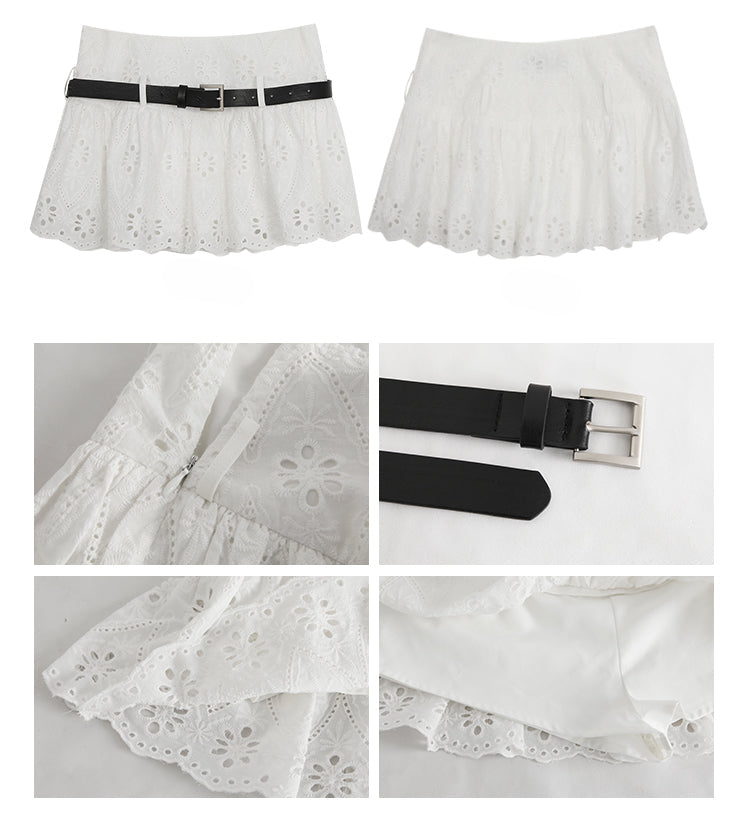 White Cotton Skirt