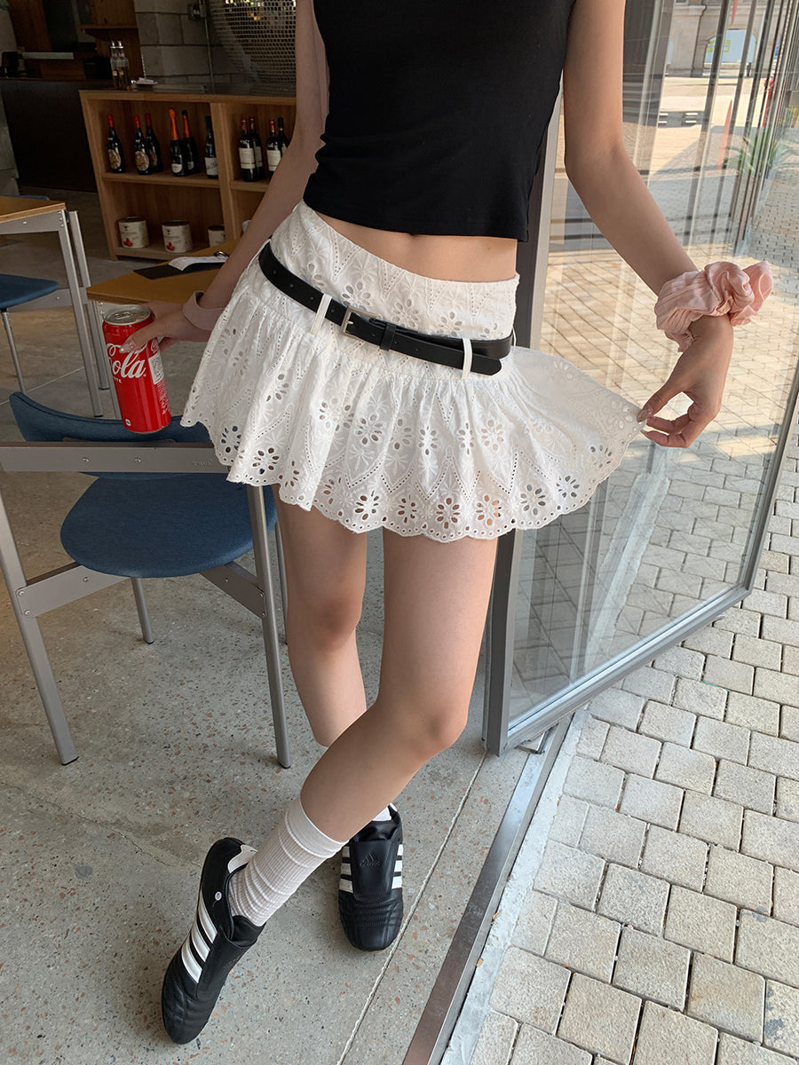 White Cotton Skirt