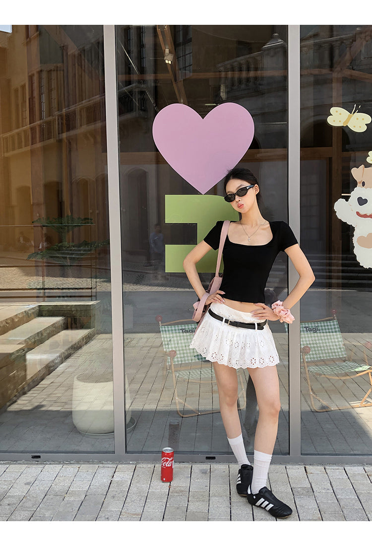 White Cotton Skirt