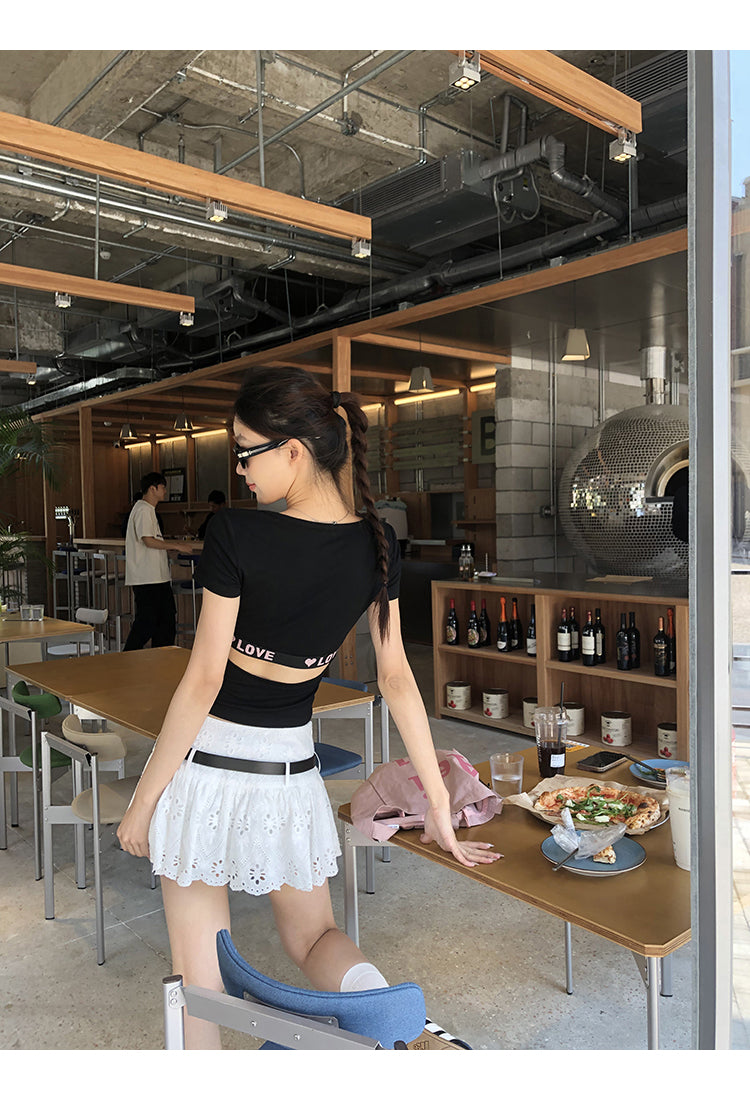 White Cotton Skirt