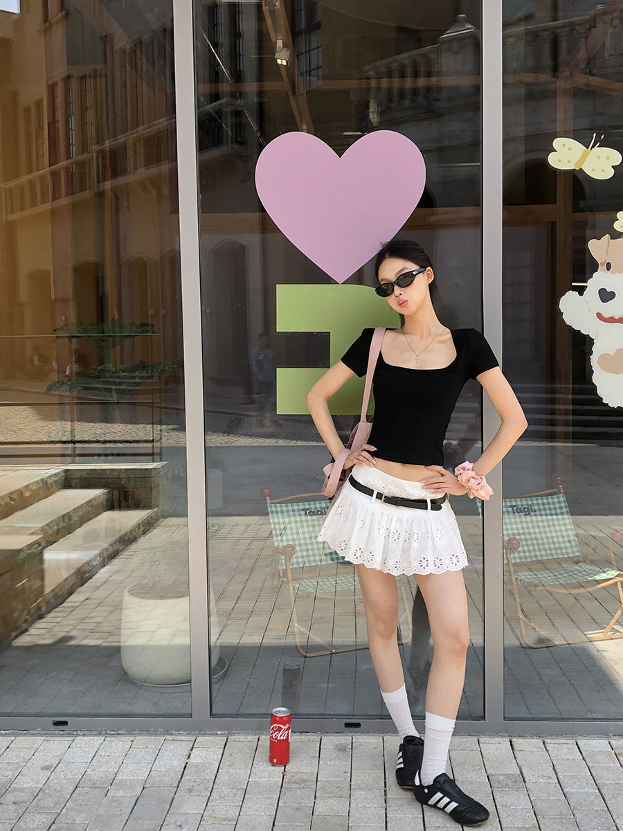 White Cotton Skirt