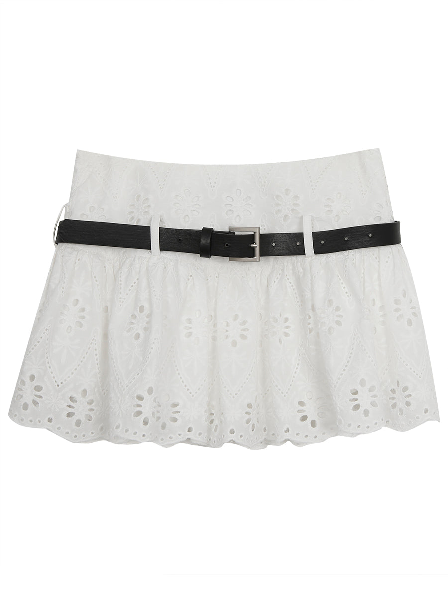 White Cotton Skirt