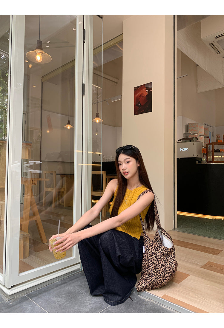 Wool Asymmetrical Cut Top