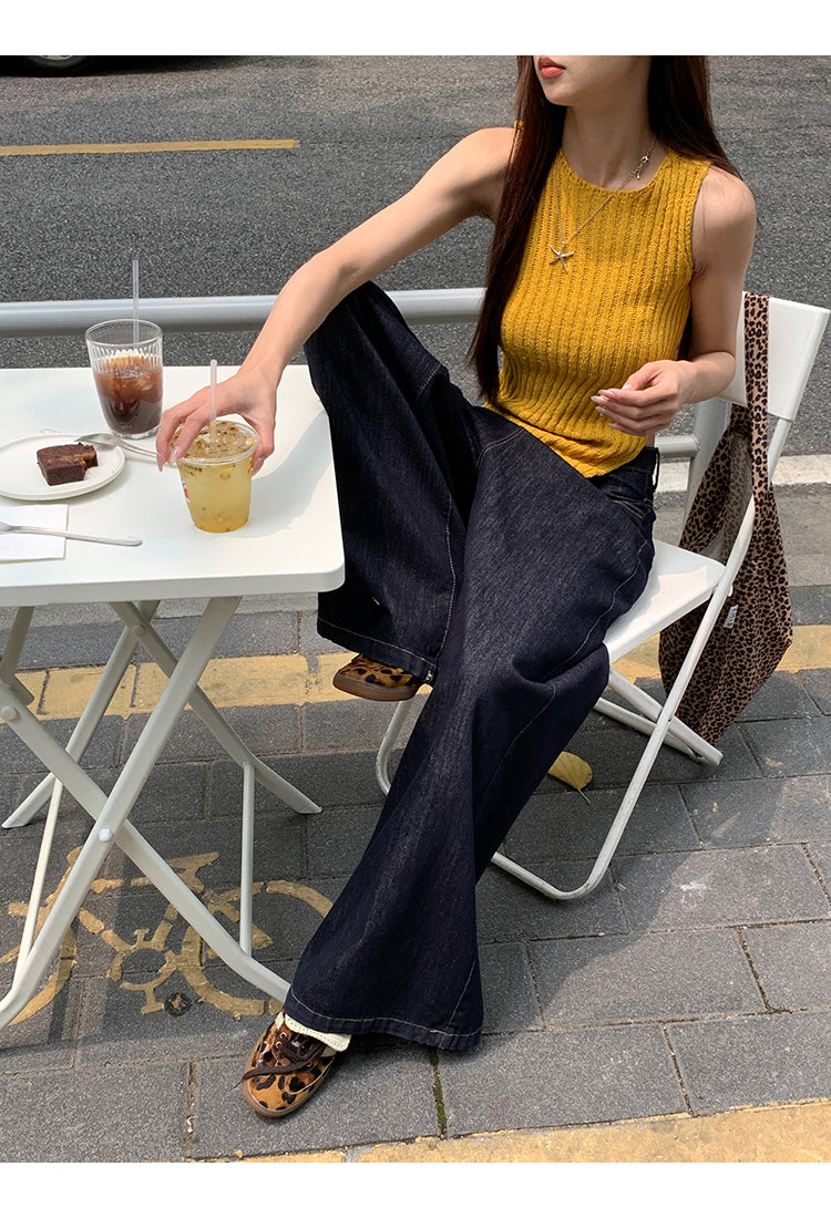 Wool Asymmetrical Cut Top