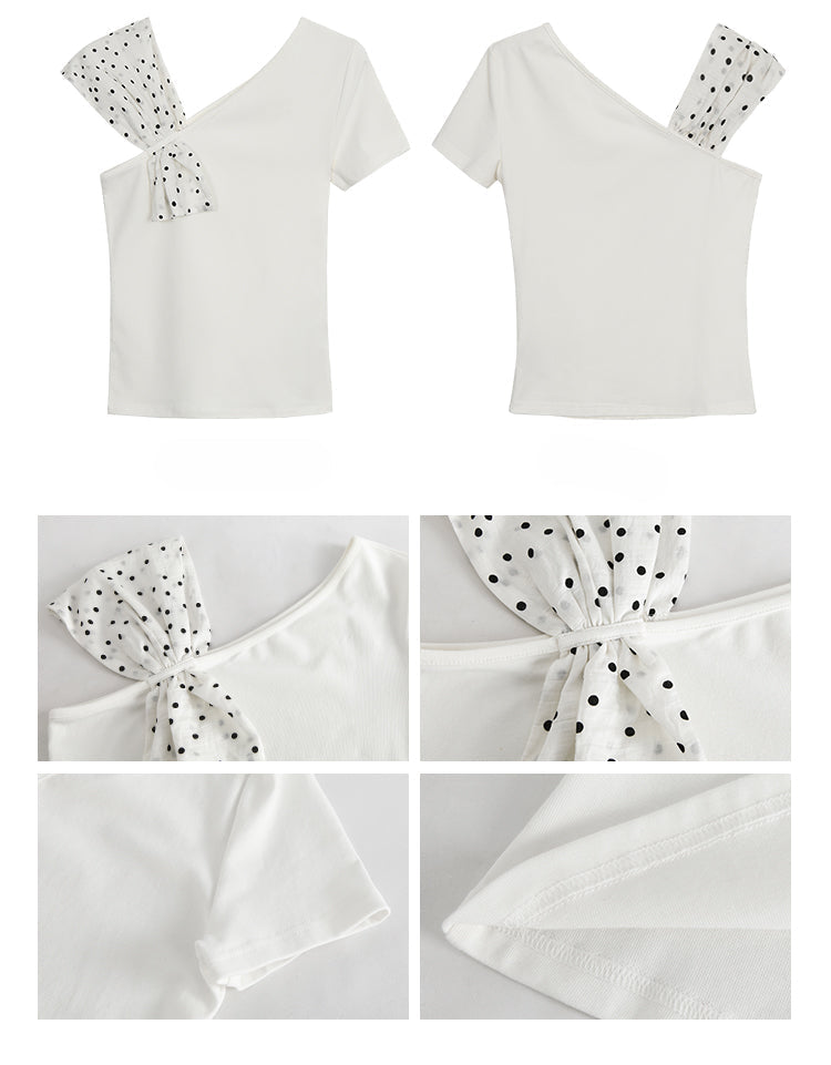 Polka Dot Bow Top