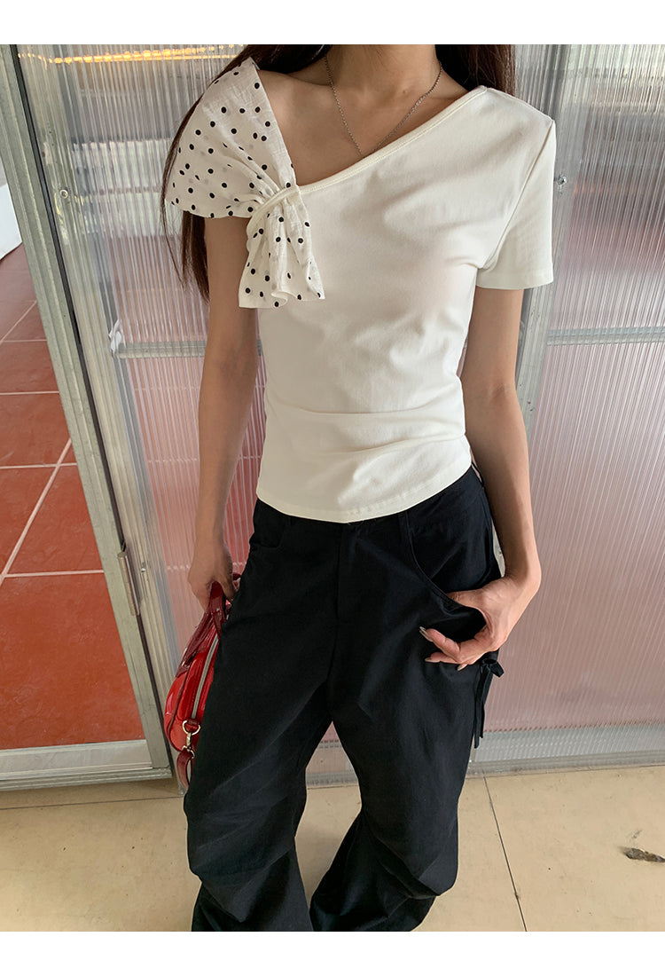 Polka Dot Bow Top