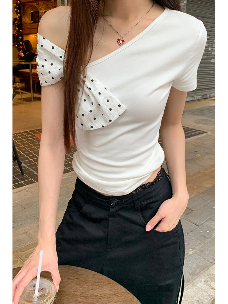 Polka Dot Bow Top