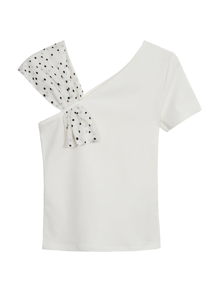 Polka Dot Bow Top