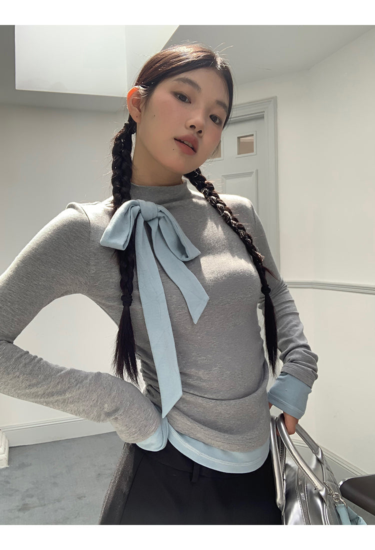 Blue Ribbon Long Sleeve Top