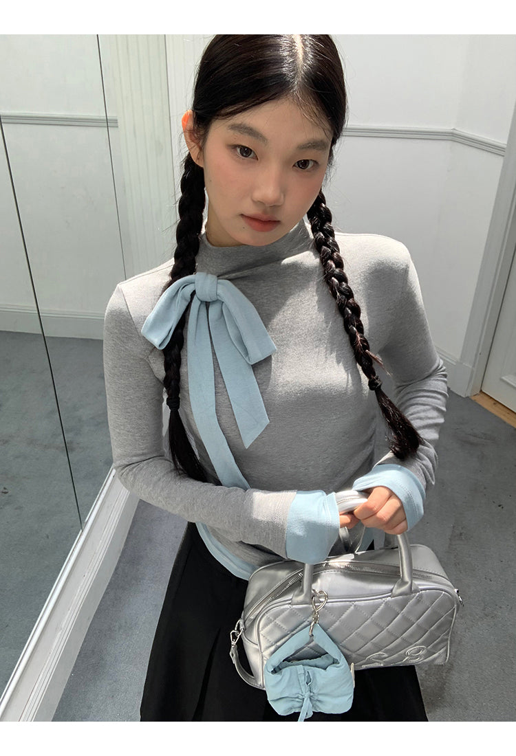 Blue Ribbon Long Sleeve Top