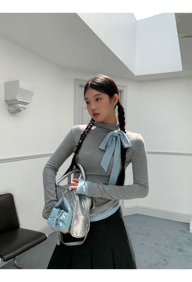 Blue Ribbon Long Sleeve Top