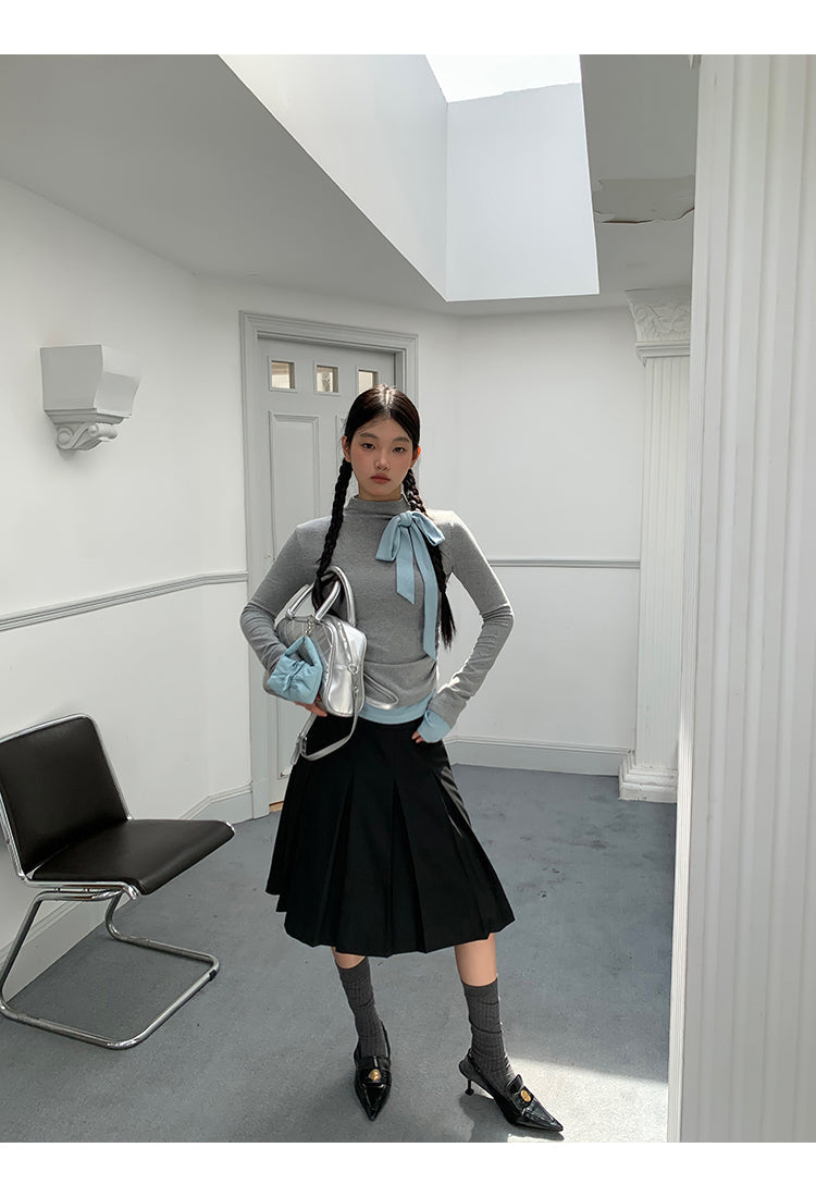 Blue Ribbon Long Sleeve Top