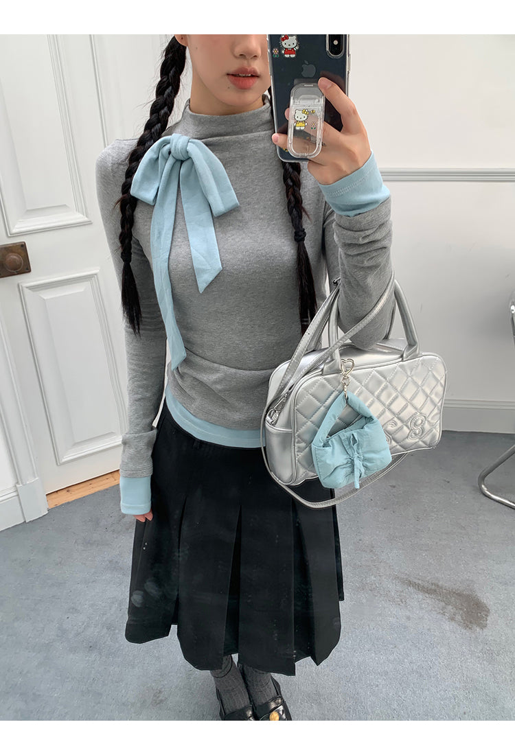 Blue Ribbon Long Sleeve Top