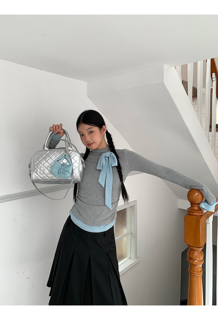 Blue Ribbon Long Sleeve Top
