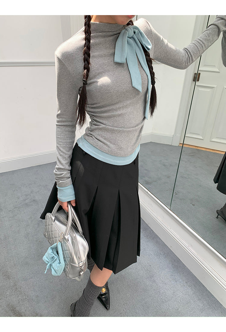 Blue Ribbon Long Sleeve Top