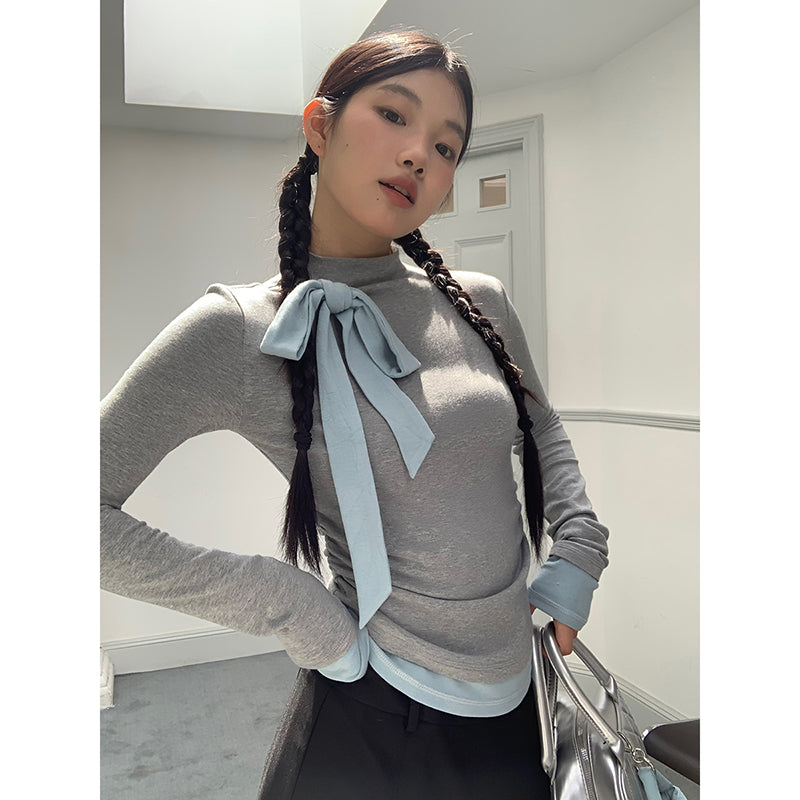 Blue Ribbon Long Sleeve Top