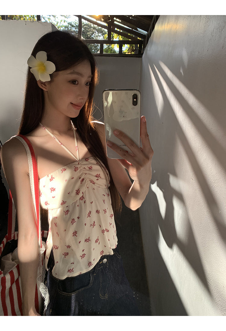 Floral Halter Top