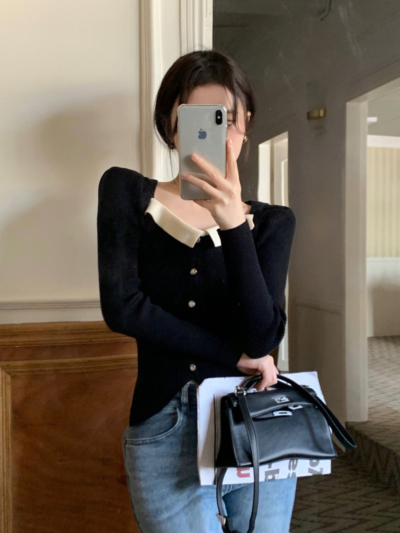 French Vintage Knitted Sweater