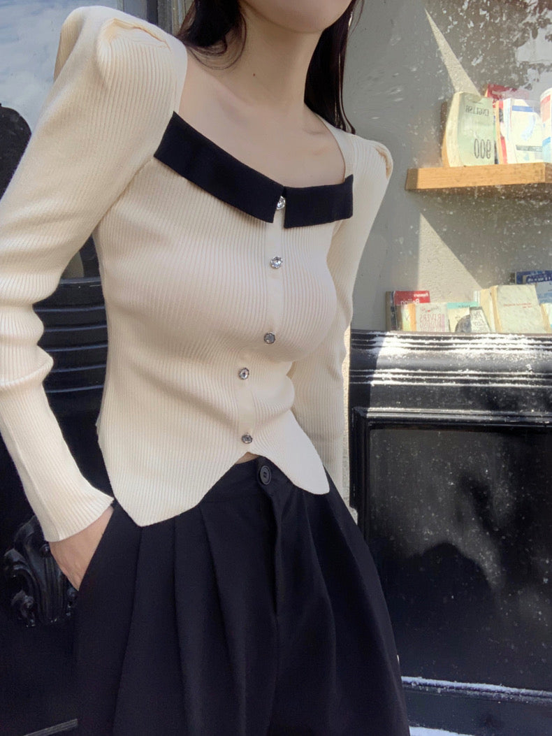 French Vintage Knitted Sweater