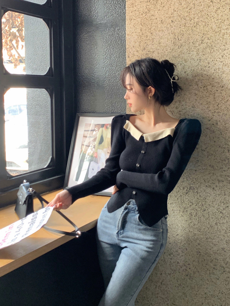 French Vintage Knitted Sweater