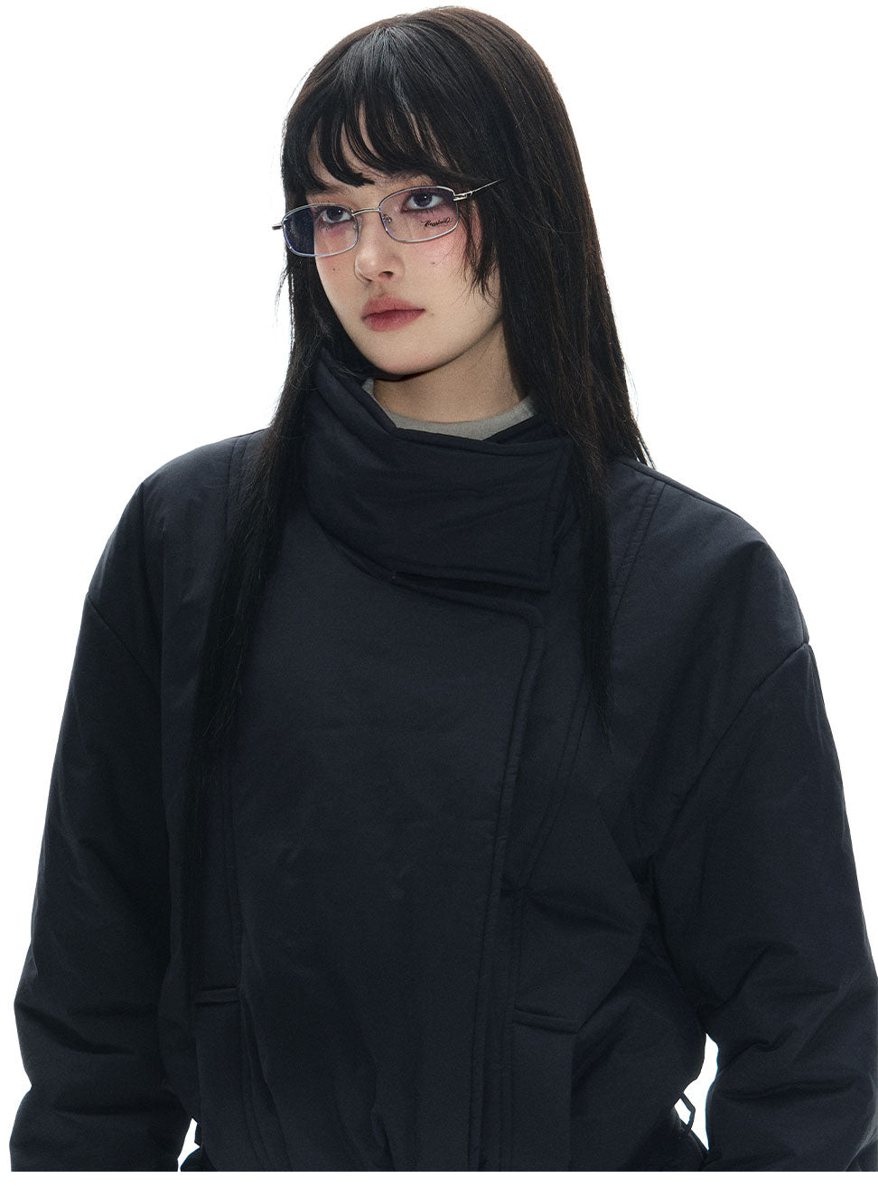 Silver Narrow Frame Glasses
