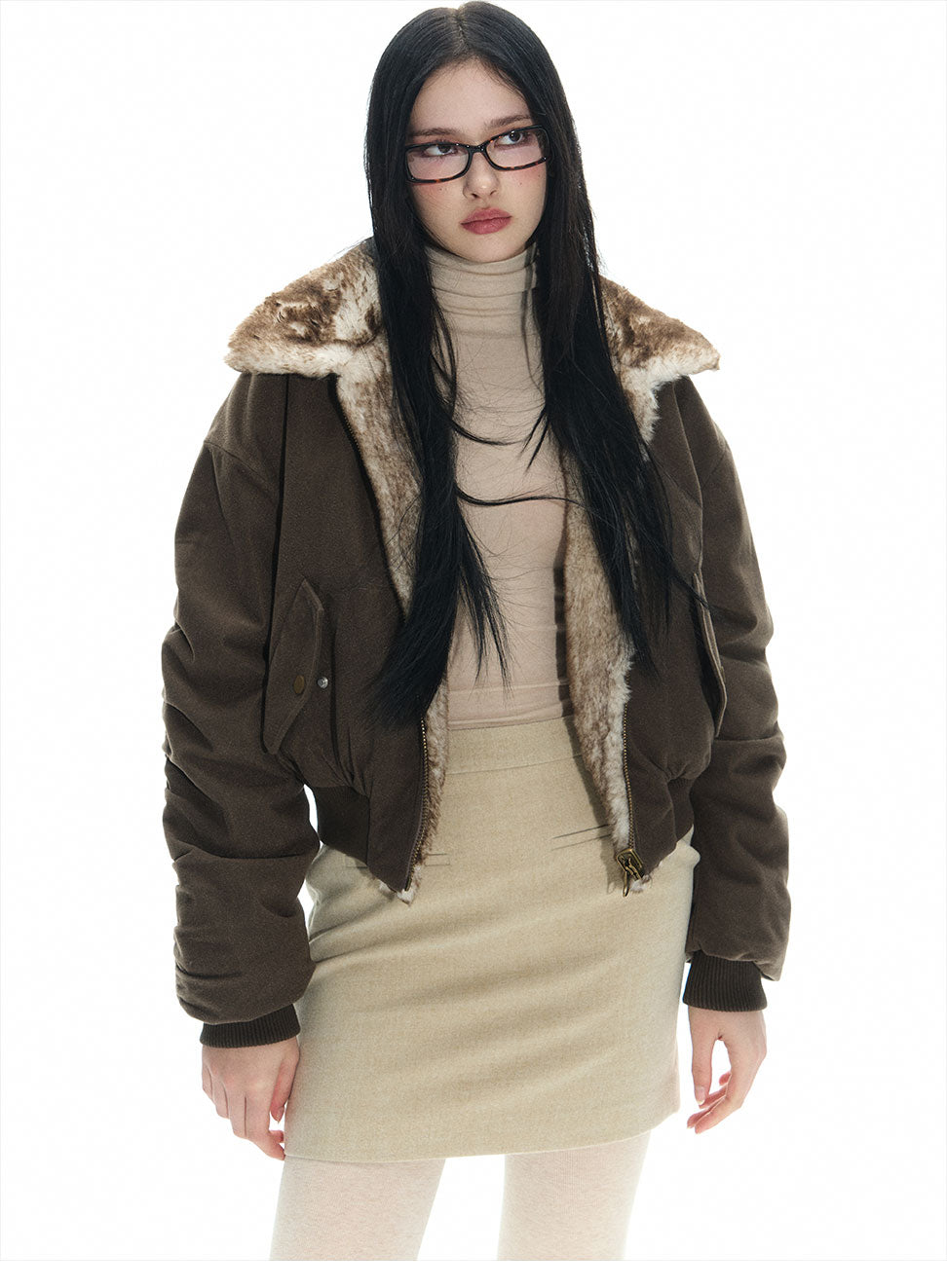 Double Sided Reversible Mink Fur Jacket