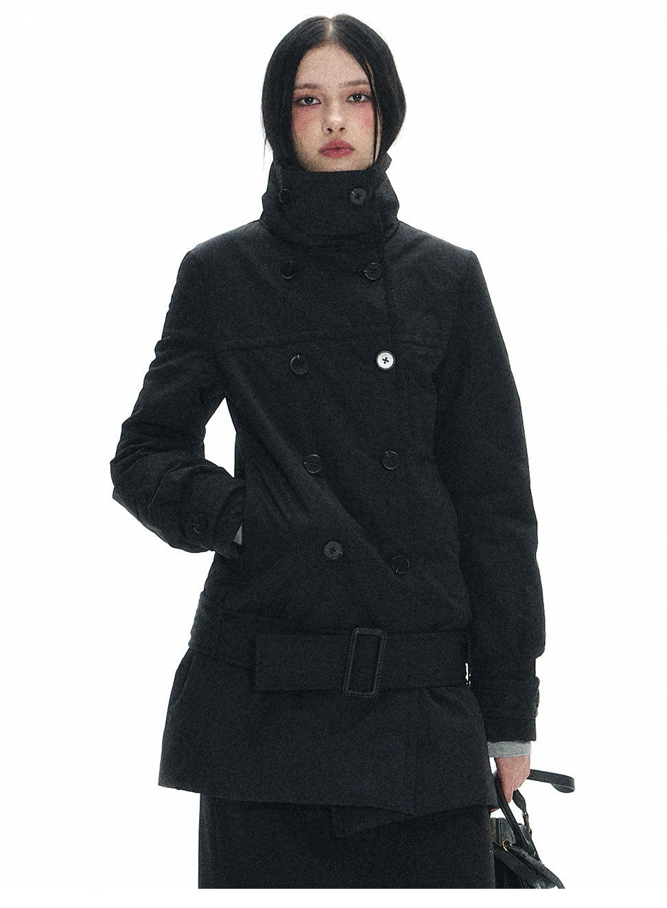 Long Double Breast Collar Jacket