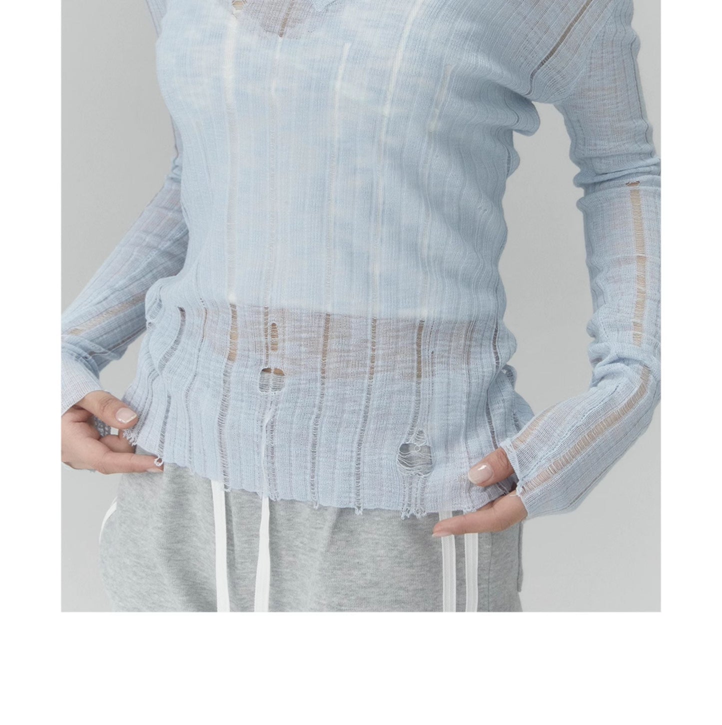 V-Neck Knit Top