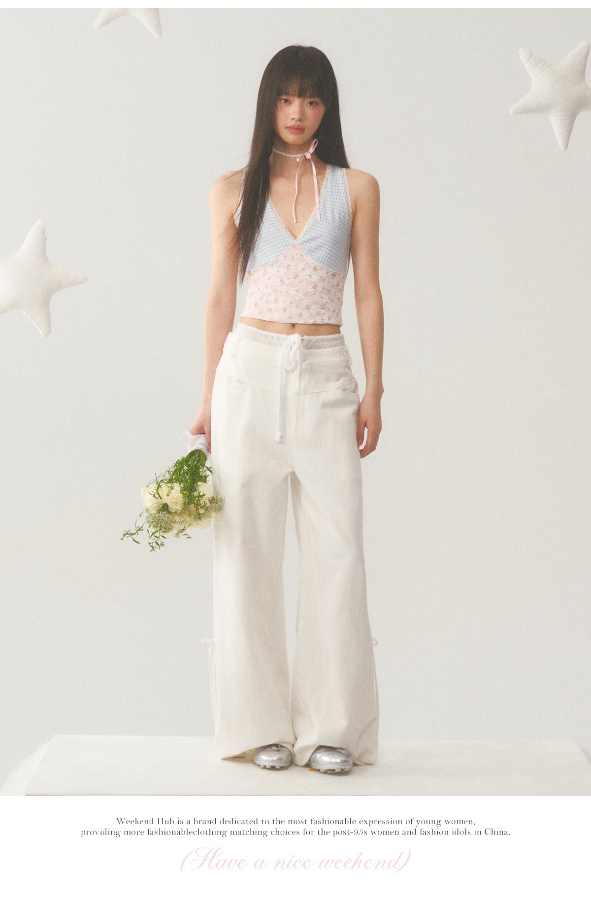 Plaid Lace Camisole Top