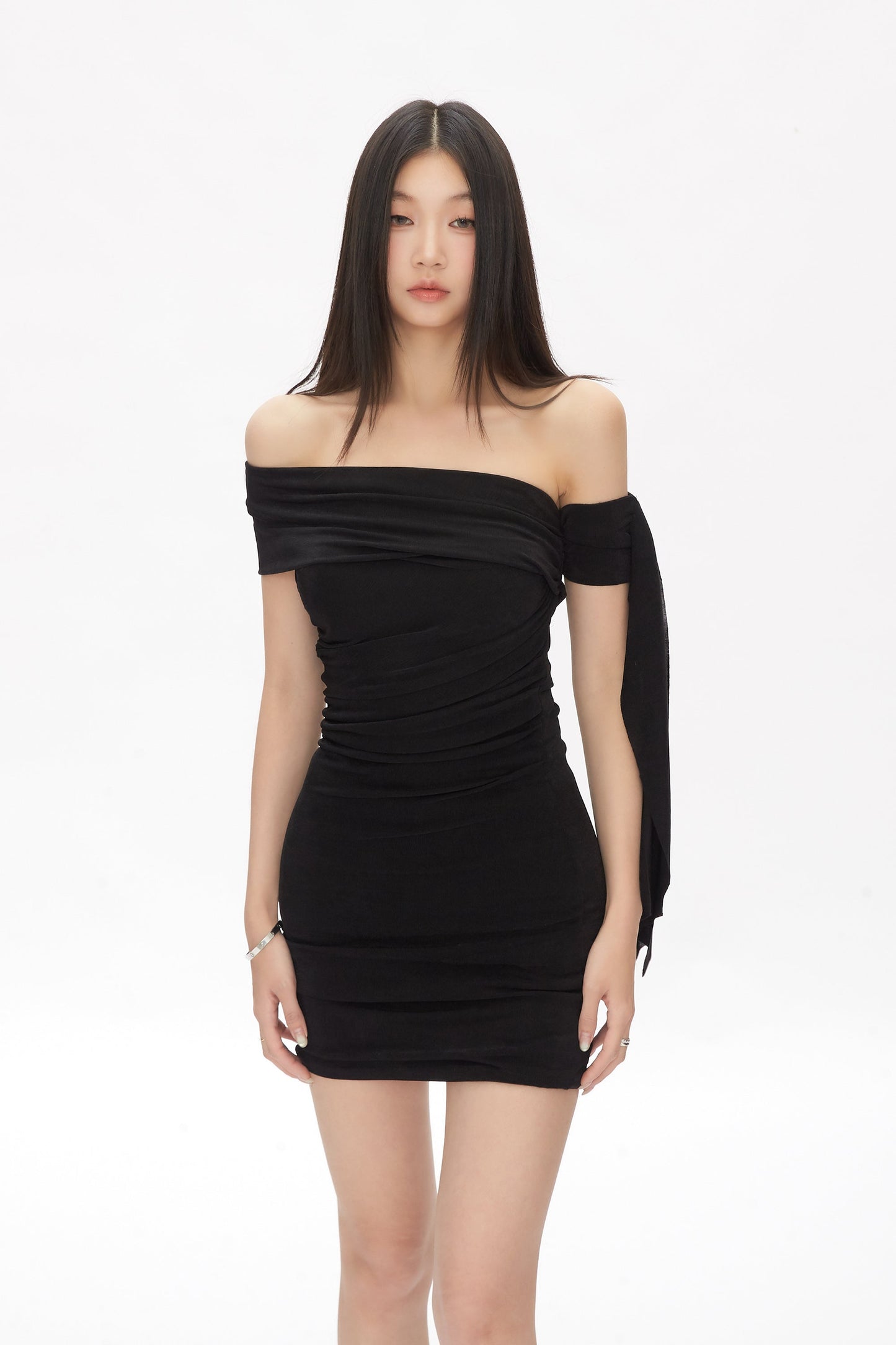 Arm Strap Shoulder Dress