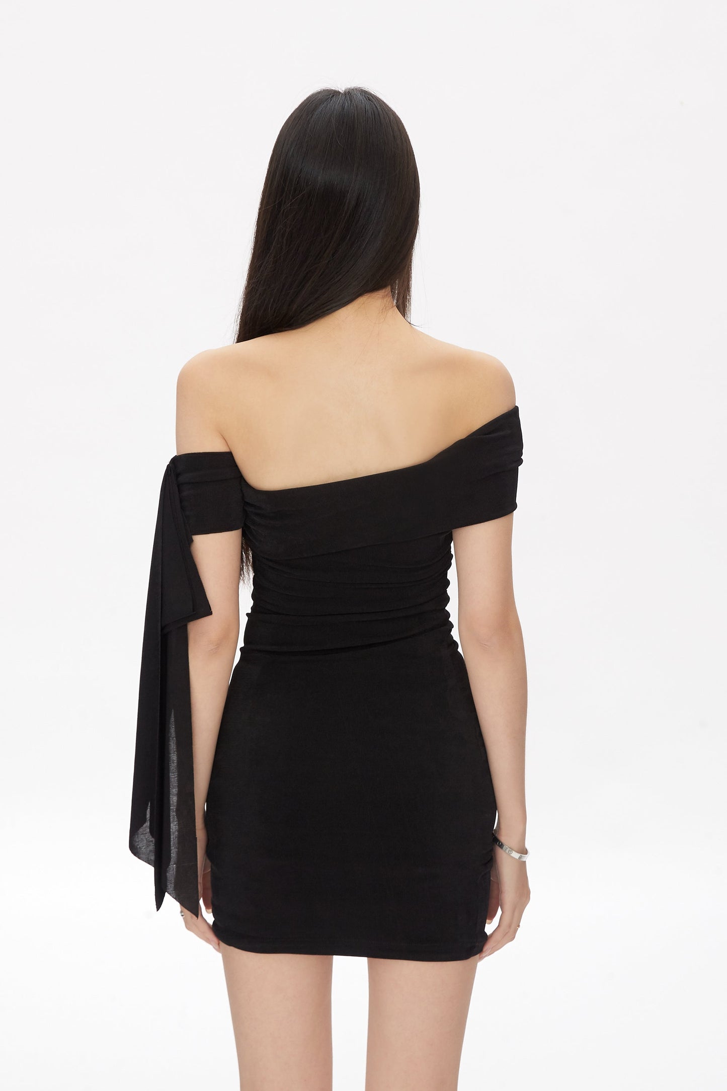 Arm Strap Shoulder Dress