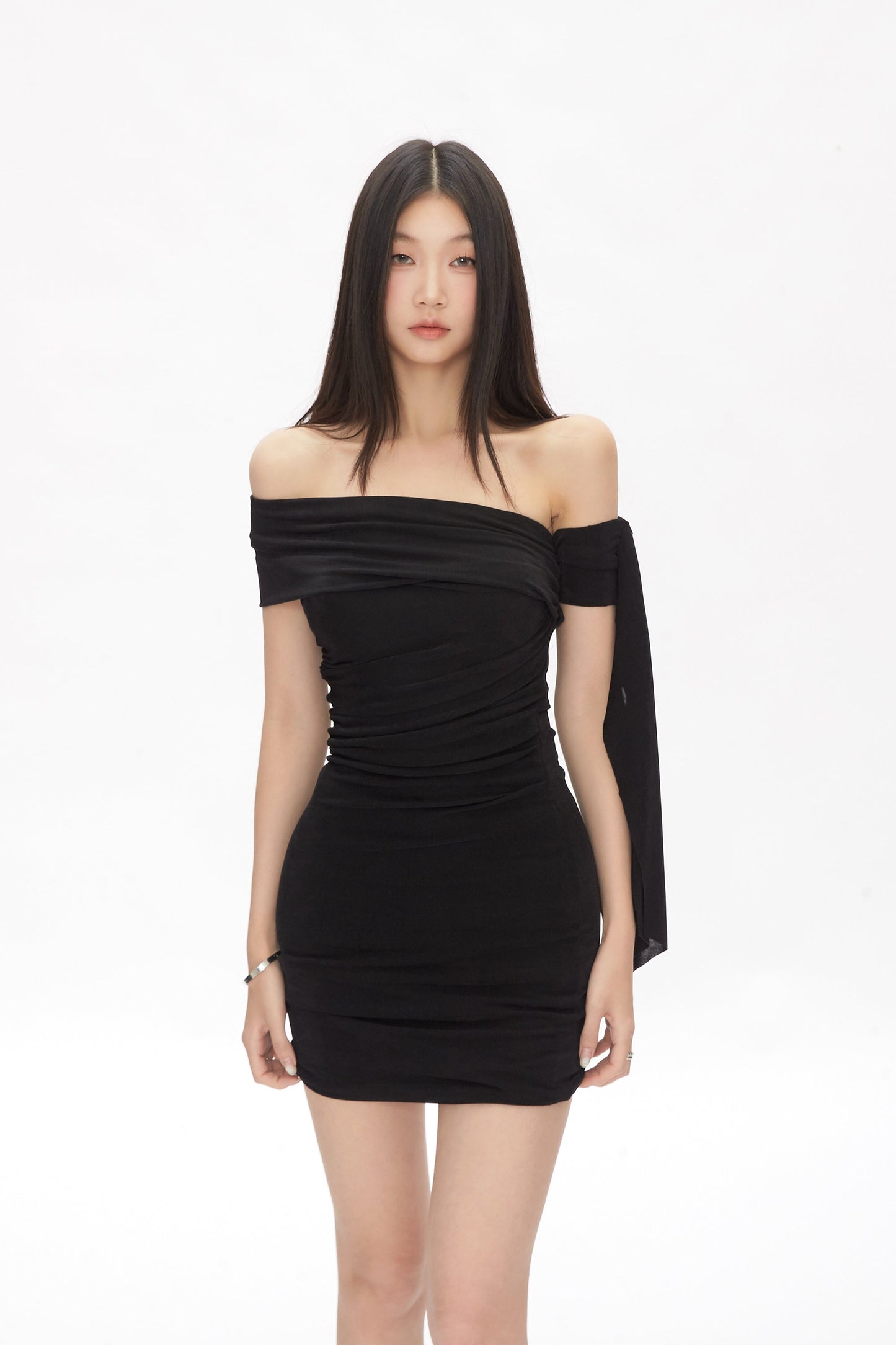 Arm Strap Shoulder Dress