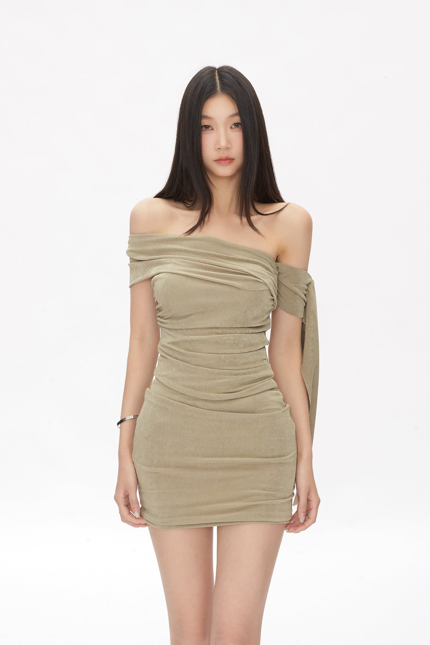 Arm Strap Shoulder Dress