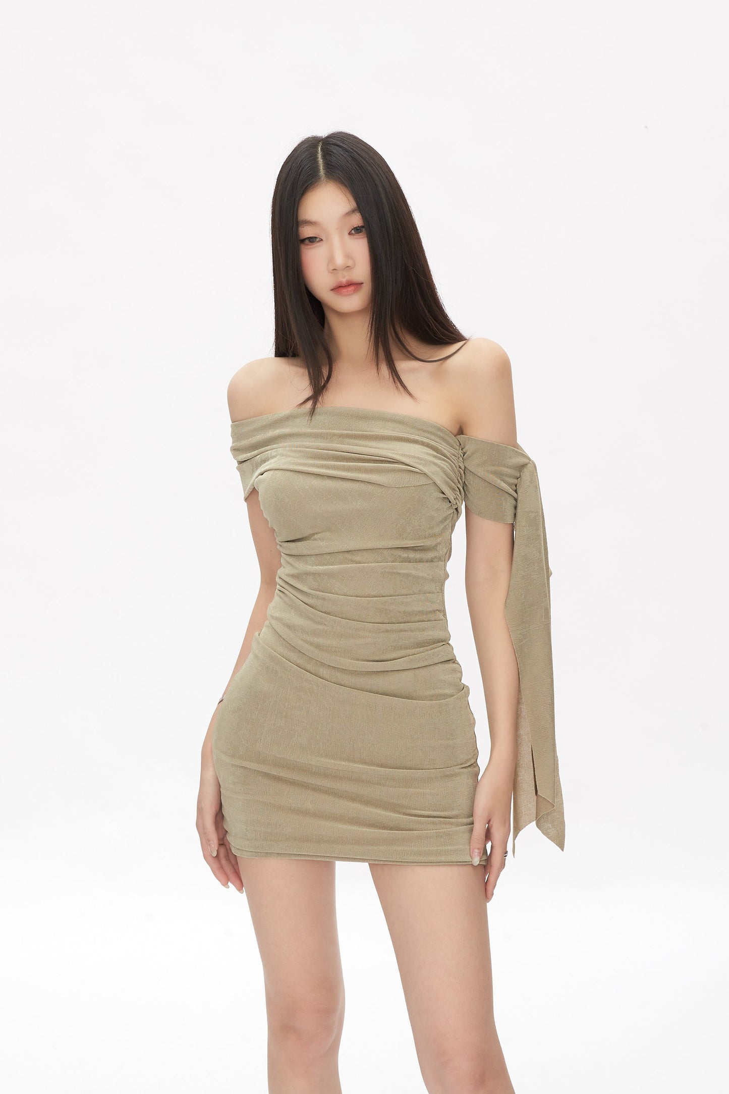 Arm Strap Shoulder Dress