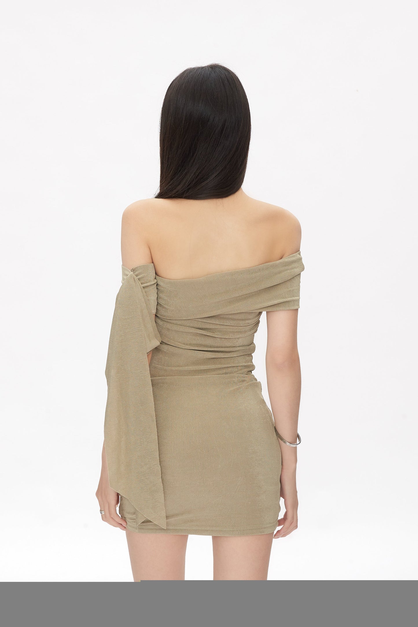 Arm Strap Shoulder Dress
