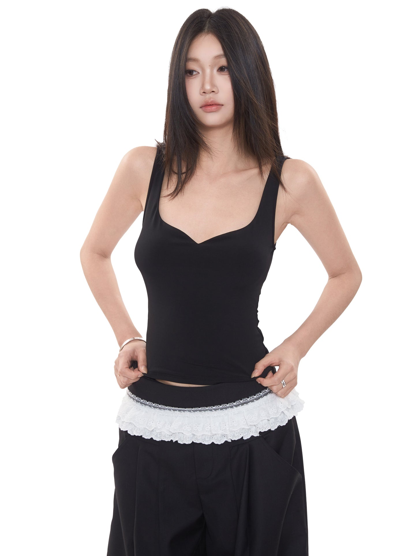 Backless Bustier Top