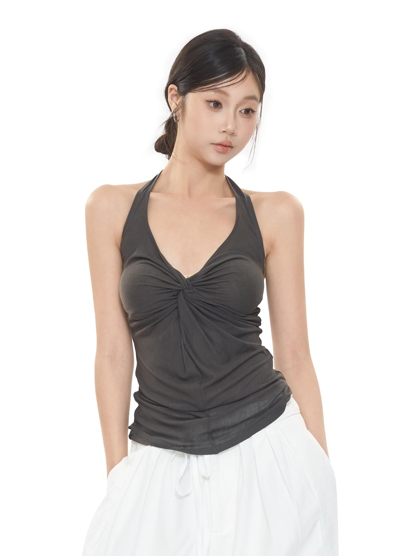 Ruche Center Halter Top