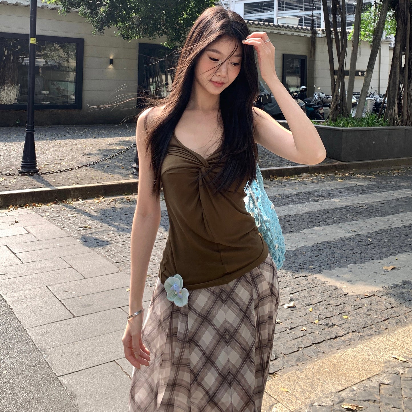 Ruche Center Halter Top