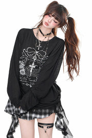 Nightmare Sheer Long Sleeve Top