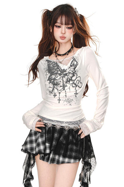 Spice Girl Lace V-Neck Top