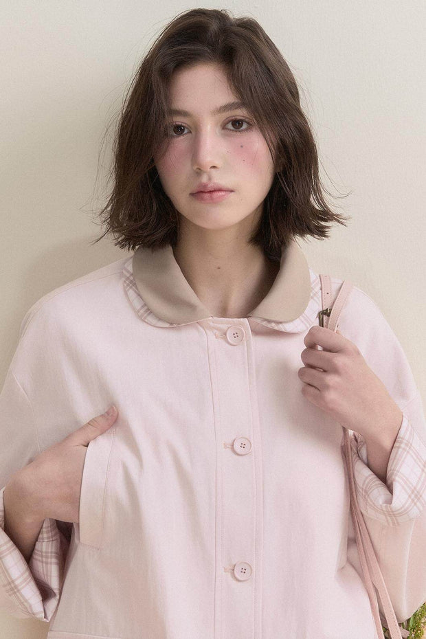 Soft Pink Trench Jacket - My Store