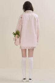 Soft Pink Trench Jacket - My Store