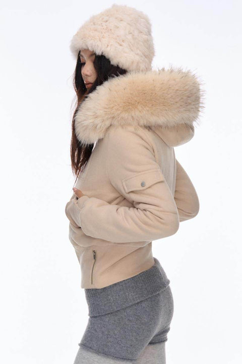 Plush Hooded Jacket - My Store