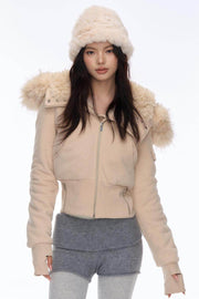 Plush Hooded Jacket - My Store