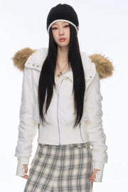 Plush Hooded Jacket - My Store