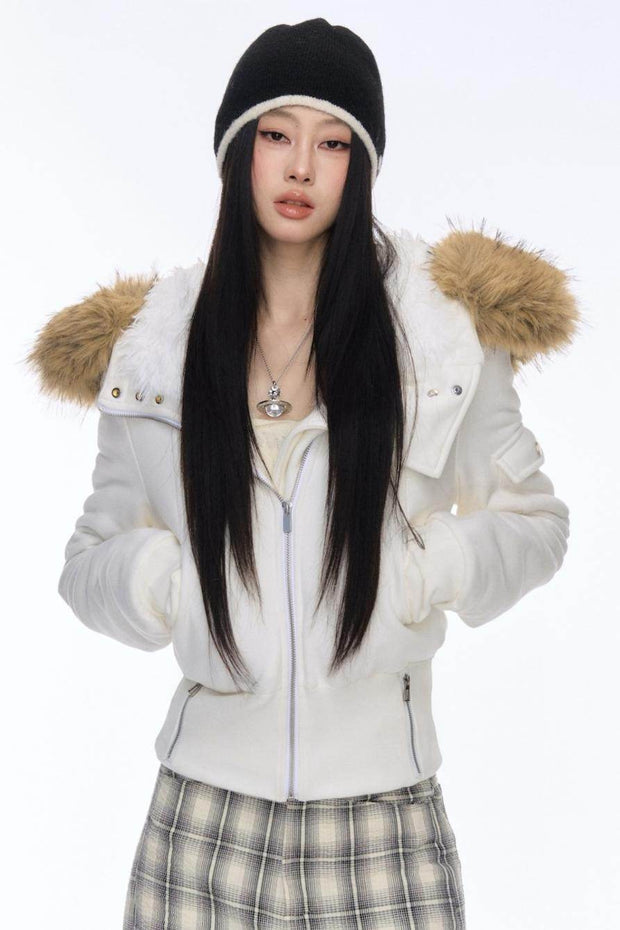 Plush Hooded Jacket - My Store