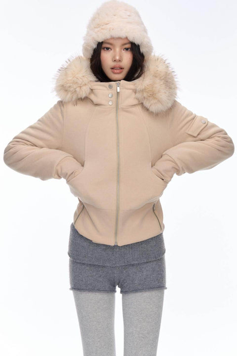 Plush Hooded Jacket - My Store