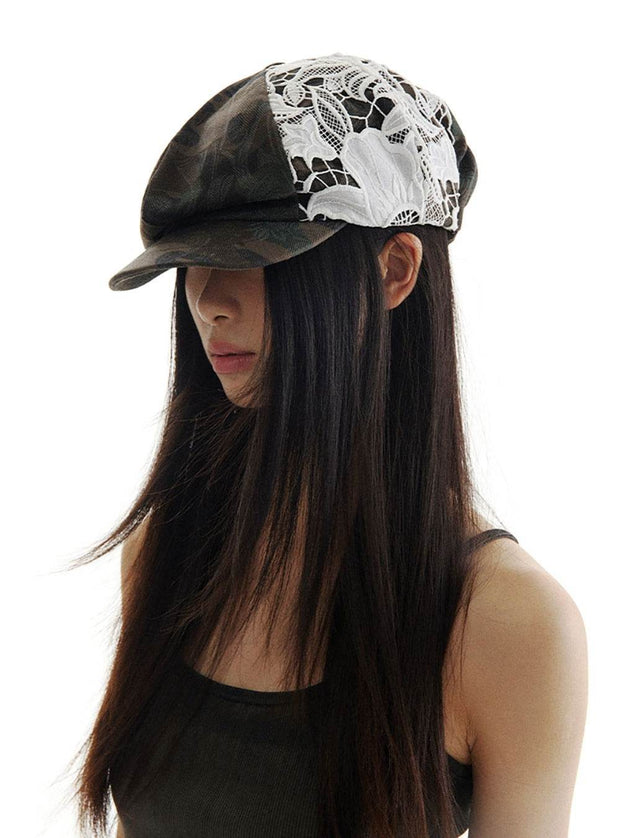 CONP Vintage Camo Lace Beret - My Store